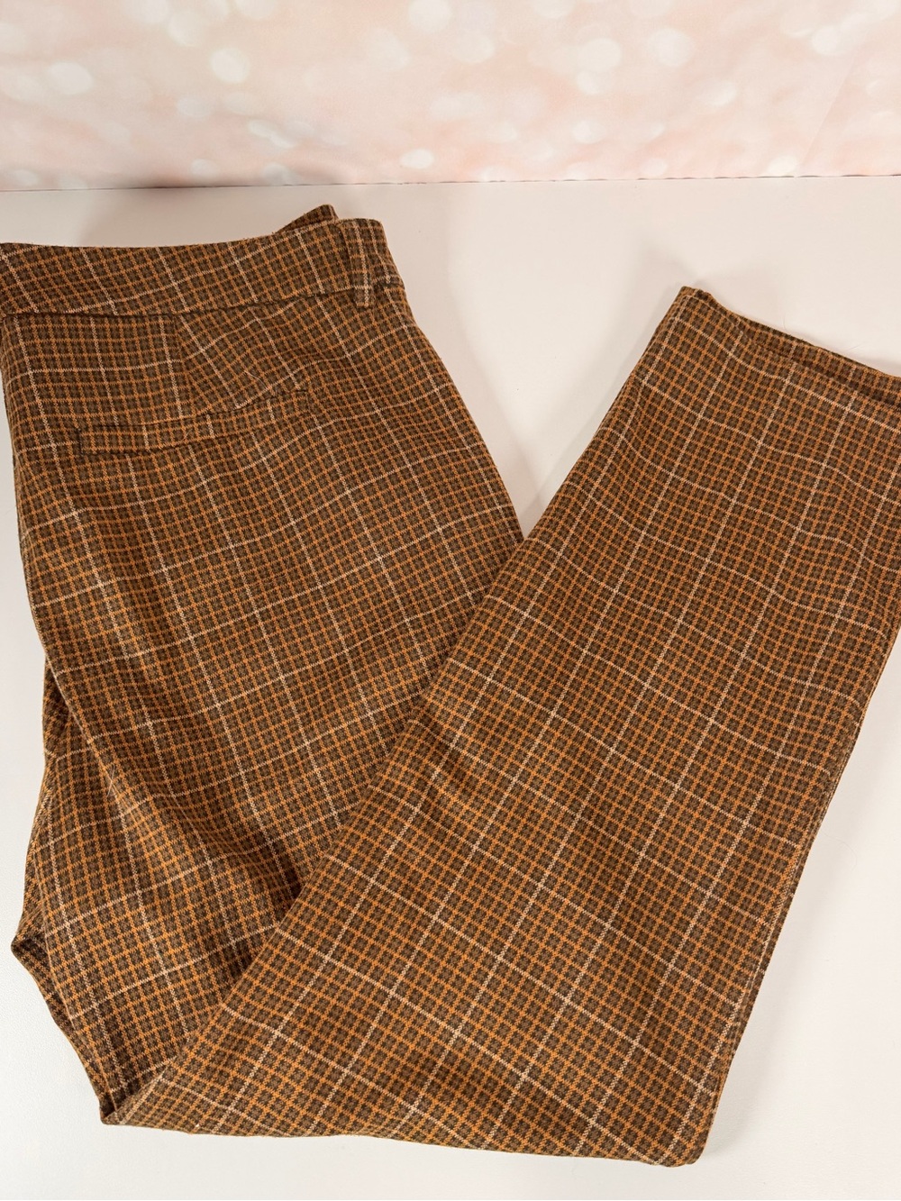 LIVERPOOL Mustard Plaid Kelsey Trouser